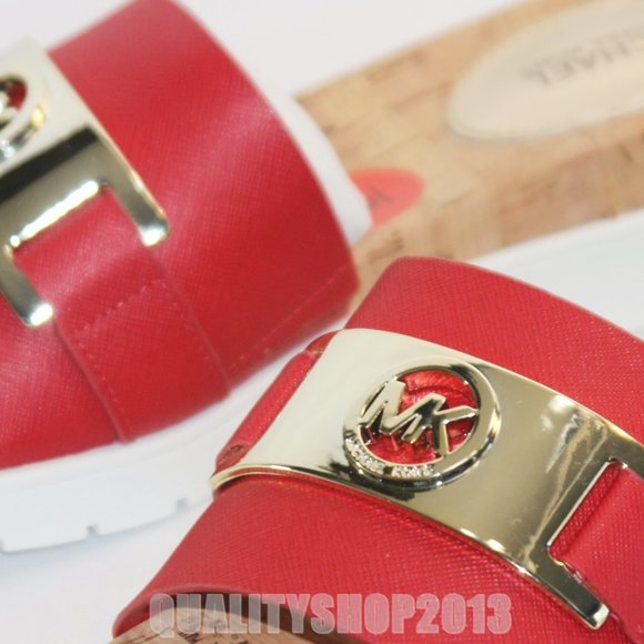 Michael Kors Warren PVC Sandal red color with box - Picture 5 of 8